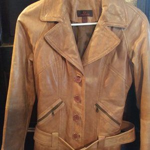Danier Camel Leather Jacket